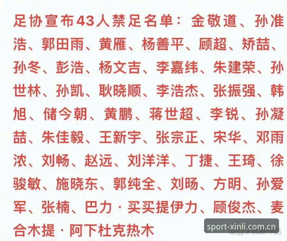 新利体育体验如何 中国足协第三批禁足名单全面解析:17人终身禁赛背后的行业乱象与整顿深度
